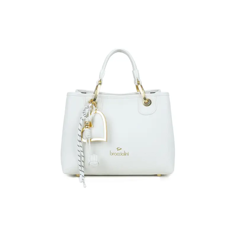 Beth Borsa a mano e tracolla B18841 Bianco