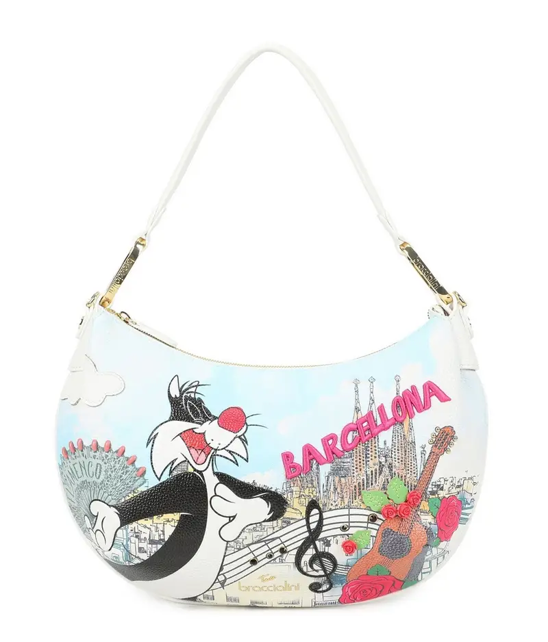 Borsa Braccialini Cartoline Silvestro Barcellona