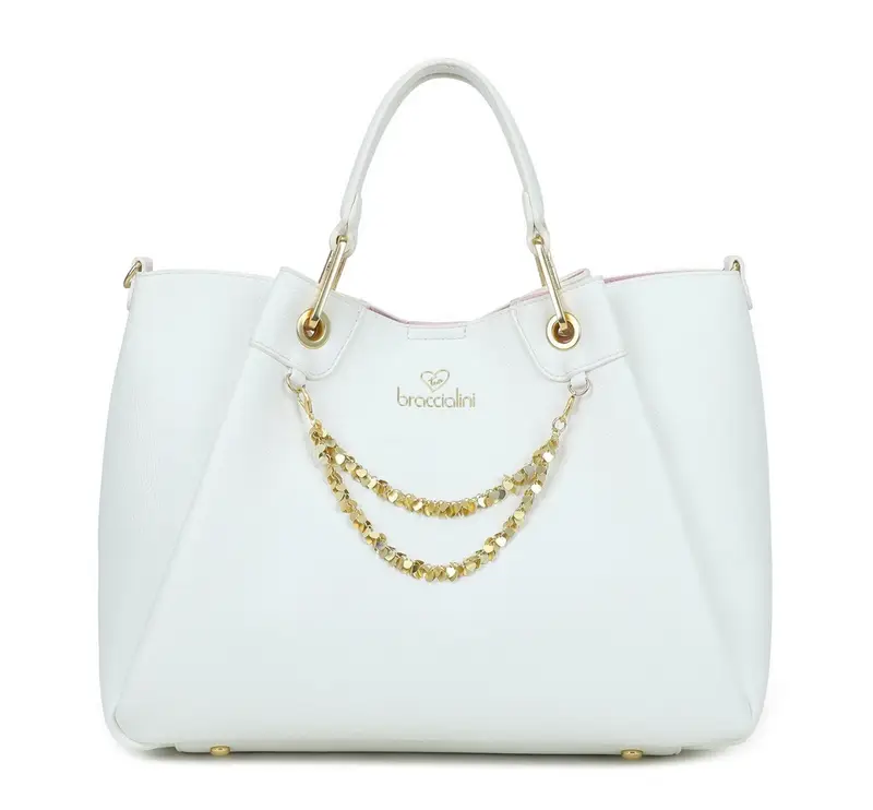 Borsa grande Braccialini Amy Bianca
