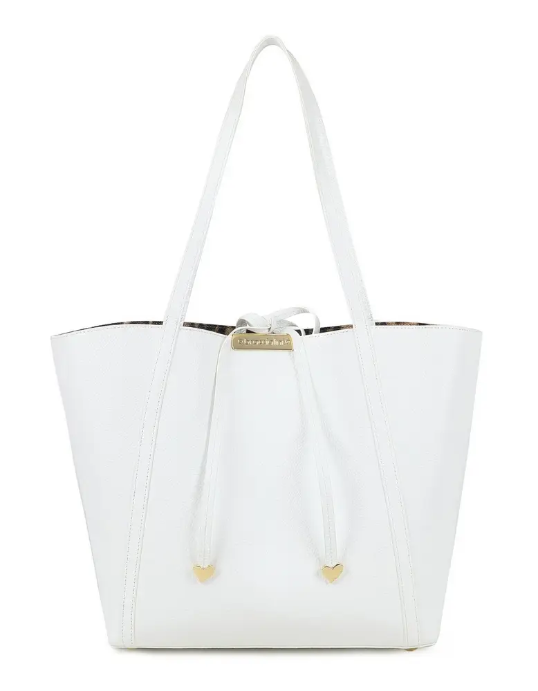 Borsa reversibile Braccialini Double Bianca