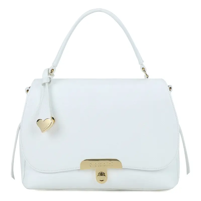 Michelle Borsa a mano e tracolla B19013 Bianco