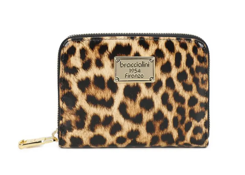 Portafoglio donna Braccialini Basic Leopard