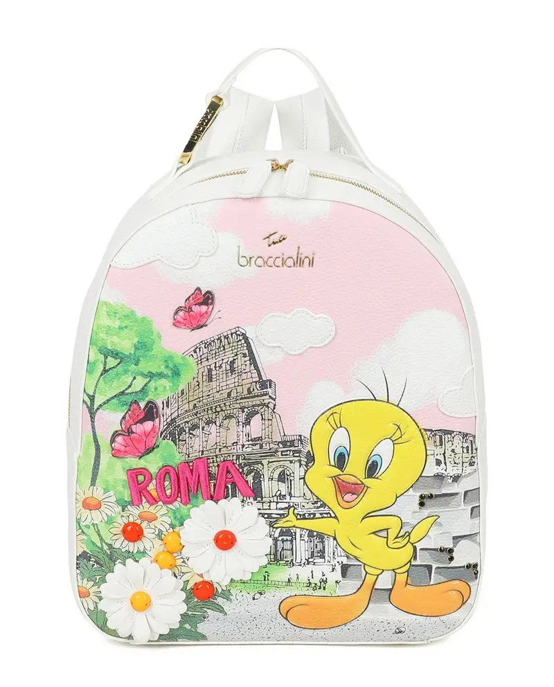 Zaino donna Braccialini Cartoline Titti Roma