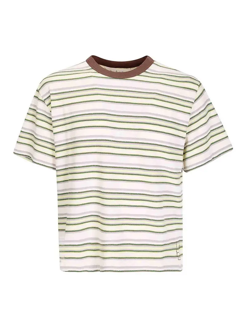 T-shirt a righe ad anello Multicolore