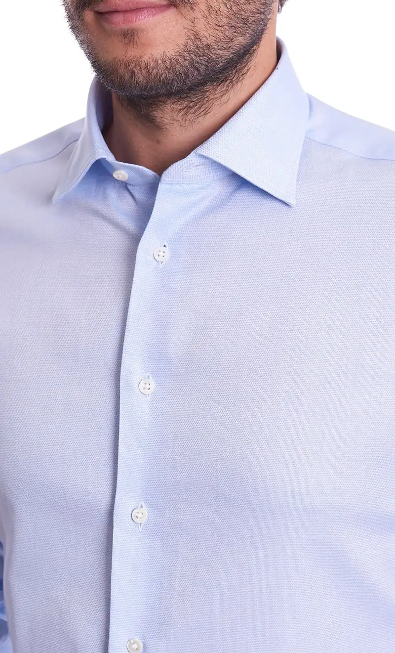 Camicia brancaccio a fantasia celeste, colore celeste miniatura 2