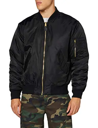 Brandit MA1 Jacket, Uomo, black, XL miniatura 3