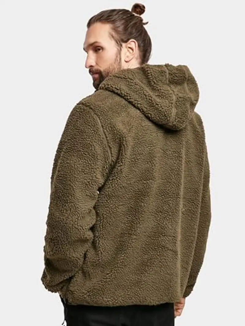 Brandit Teddyfleece Worker Pullover, Uomo, Olive, XL miniatura 2