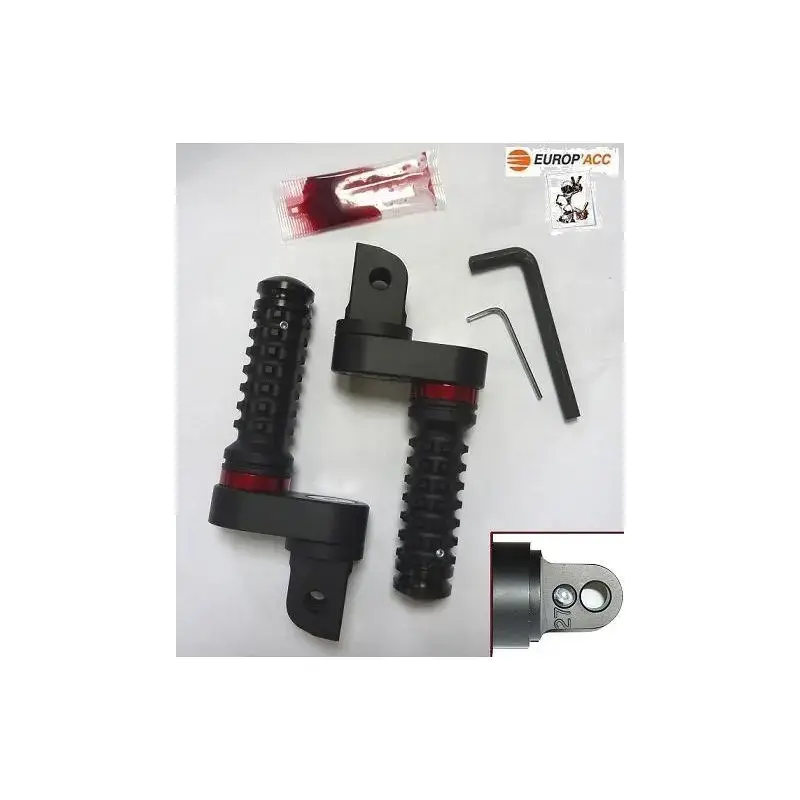 Coppia di pedane anteriori regolabili per moto Brazoline Suzuki