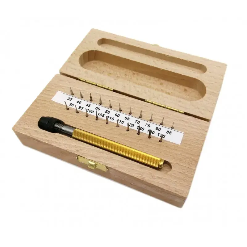 Set di 21 alesatori per ugelli del carburatore Brazoline 0 35 1 35 5/100eme