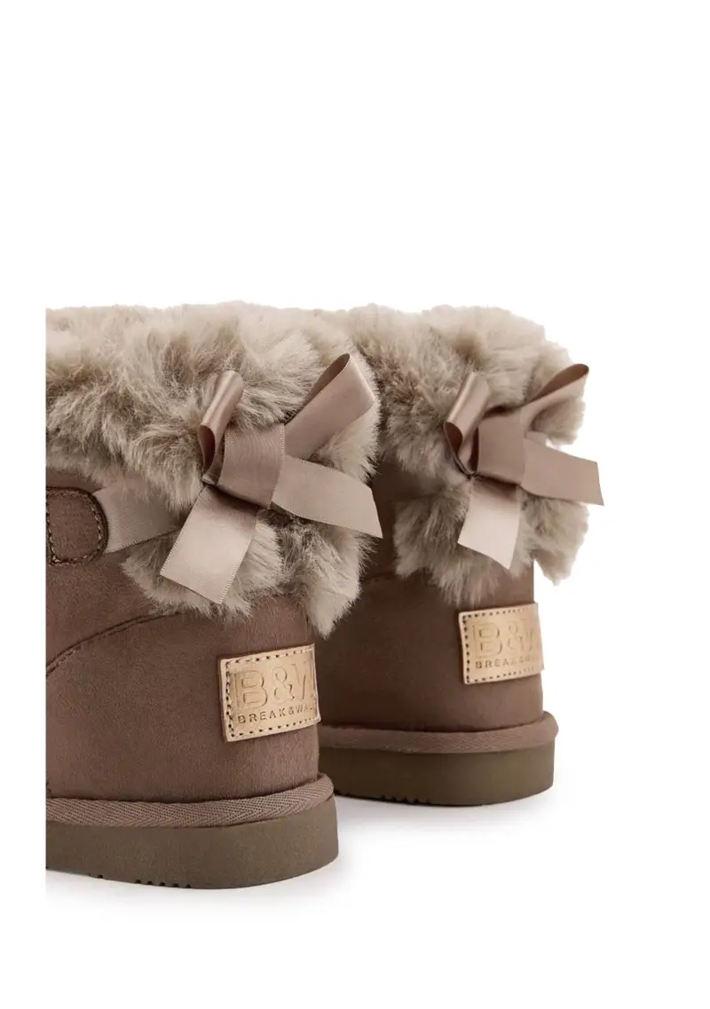 Break&walk Stivaletto Bambino taupe con Fodera in Pelliccia Sintetica miniatura 2