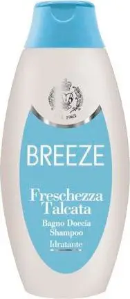 Breeze Freschezza Talcata - Bagno Doccia Shampoo Idratante 400 Ml