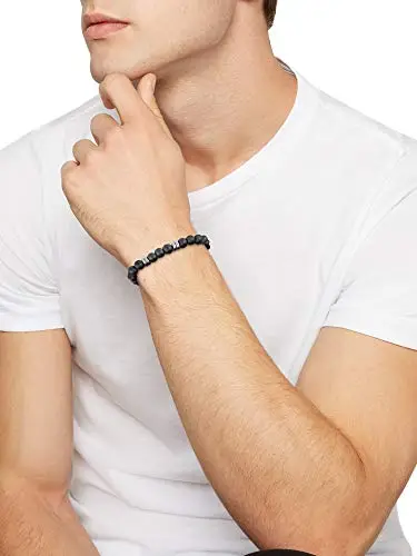 Breil, Collezione Artha, Bracciale Uomo, in Acciaio IP Gun ed Ematite, Riequilibra le Energie, Stimola la miniatura 2