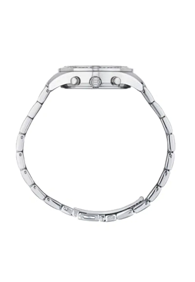 Breil, Collezione C'est Chic, Orologio Donna, Cronografo Donna in Acciaio, con Lunetta Decorata con Cristalli, Quadrante Bianco con Finitura Satinata, Cassa 36 mm, Pratica Chiusura, Silver miniatura 2