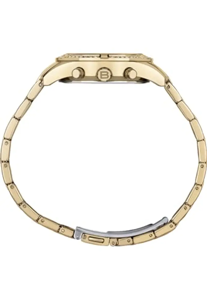 Breil, Collezione C'est Chic, Orologio Donna, Cronografo Donna in Acciaio IP Gold, con Lunetta Decorata con Cristalli, Quadrante Bianco con Finitura Satinata, Cassa 36 mm, Chiusura Déployante, Gold miniatura 2