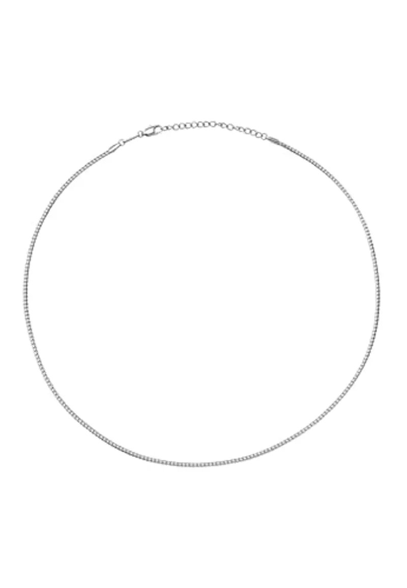 Breil, Collezione Holt, Collana Uomo in Acciaio, Catena Snake in Acciaio Lucido, Chiusura a Moschettone, Lunghezza