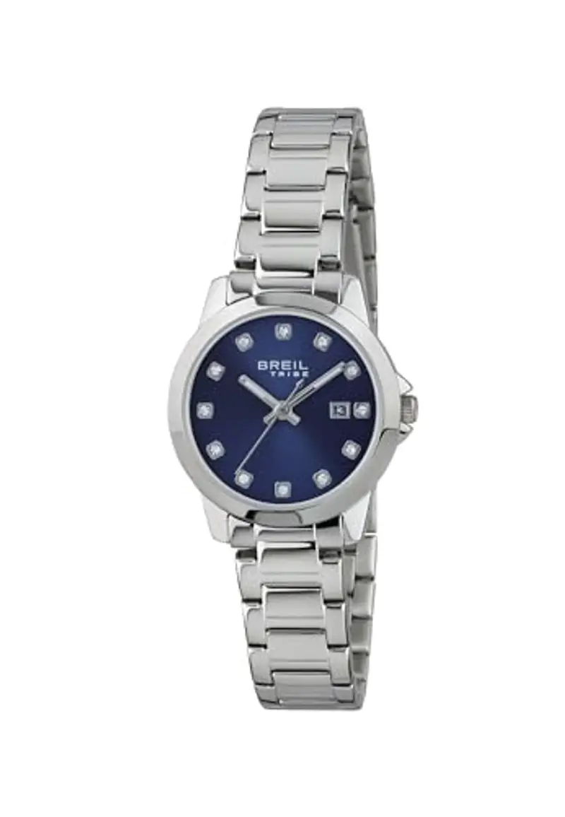 Breil Orologio DONNA CLASSIC ELEGANCE quadrante MONO-COLORE BLU movimento SOLO TEMPO - 3 LANCETTE QUARZO e BRACCIALE ACCIAIO ARGENTO EW0409
