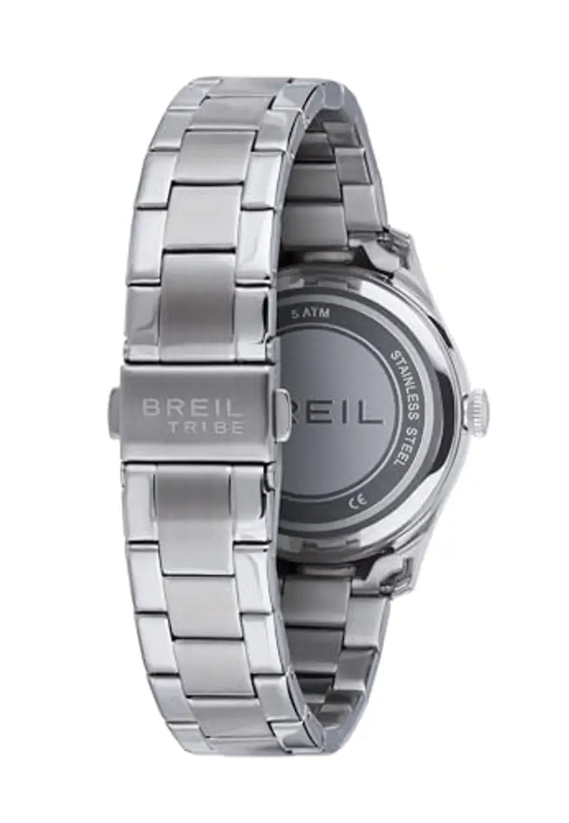 Breil Orologio UNISEX CLASSIC ELEGANCE quadrante MONO-COLORE NERO movimento SOLO TEMPO - 3 LANCETTE QUARZO e BRACCIALE ACCIAIO ARGENTO EW0651 miniatura 3