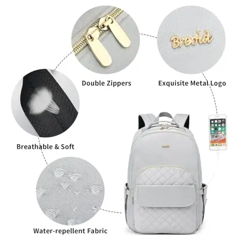 Breold Zaino scuola Ragazza Oro 2516433 miniatura 2