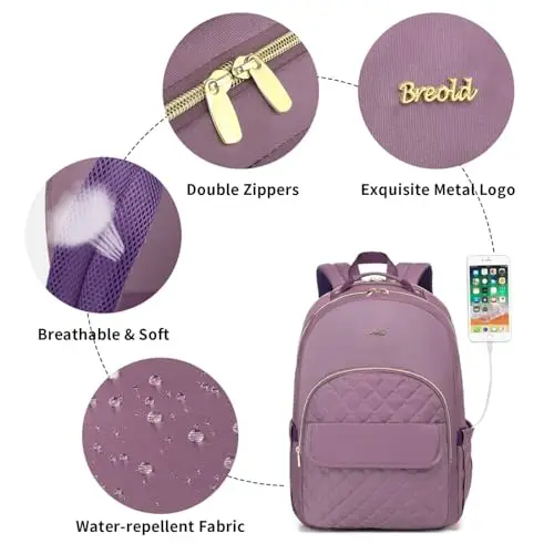 Breold Zaino scuola Ragazza Viola 2516437 miniatura 3