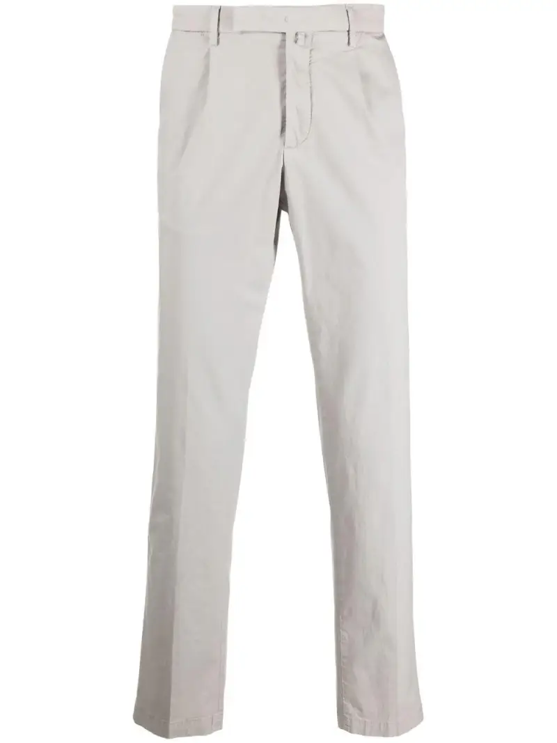 Pantalone grigio chiaro in tinta unita