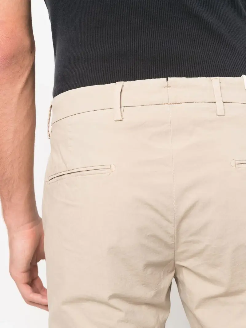 Pantalone in tinta unita cinque tasche beige miniatura 3