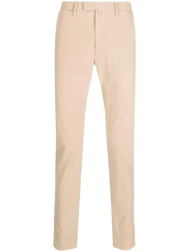 Pantalone in tinta unita cinque tasche beige