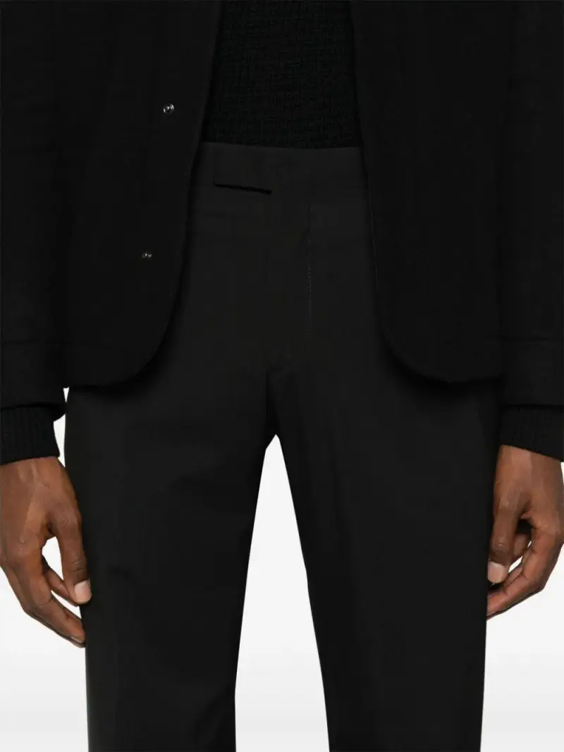 Pantalone nero gamba affusolata miniatura 2