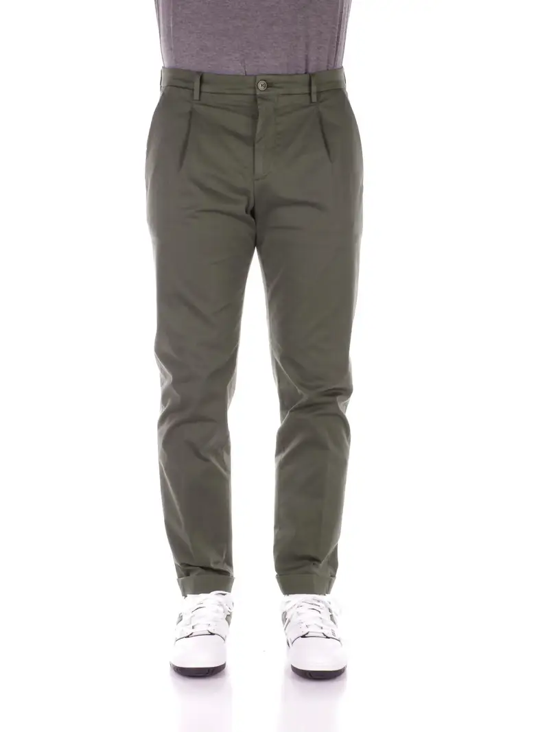 Pantalone Uomo BRIGLIA Verde militare Pantalone tasca america