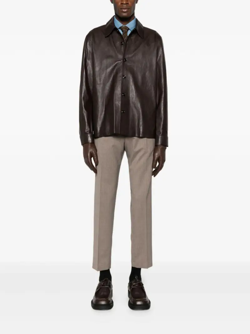 Pantaloni Dritti con Coulisse Beige miniatura 3