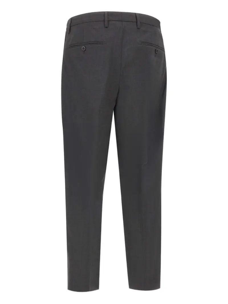 Pantaloni Grigi Sartoriali con Pieghe Grigio miniatura 3