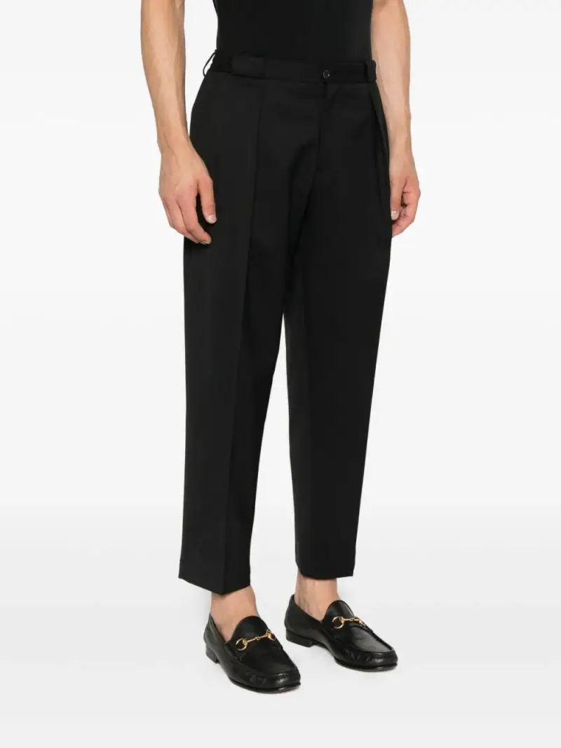 Pantaloni Neri con Pieghe Nero miniatura 3