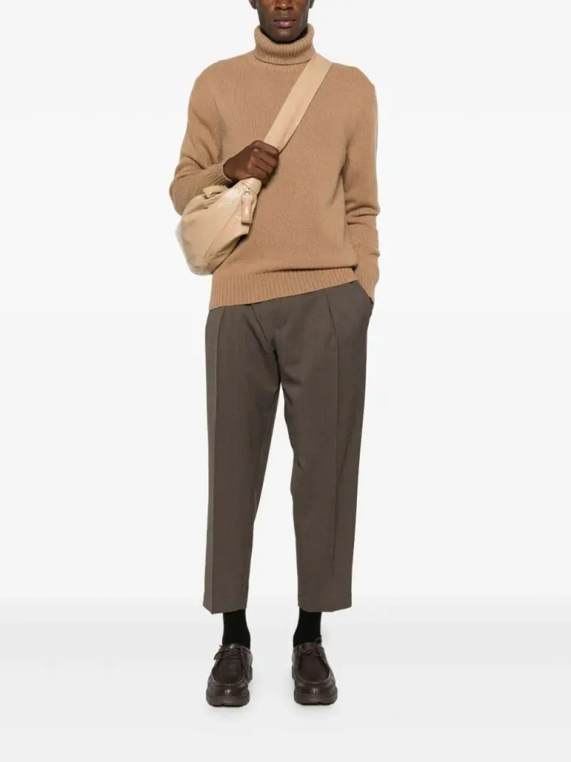 Pantaloni Plissé Tortora miniatura 2