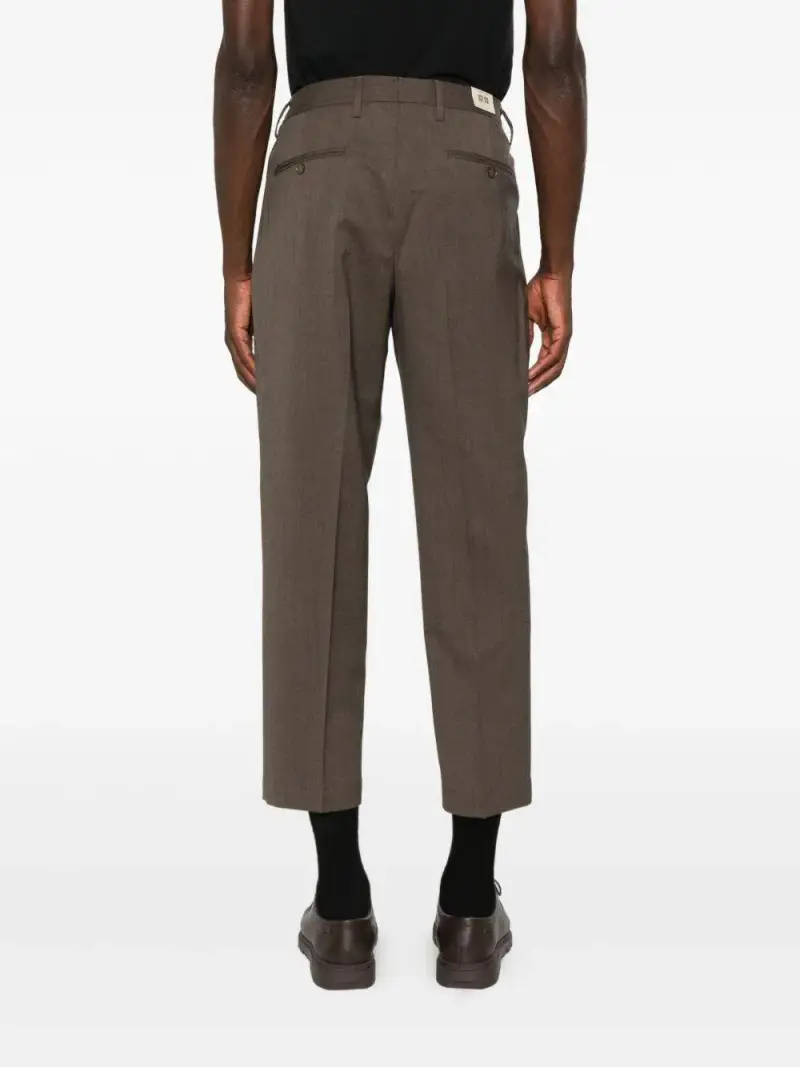 Pantaloni Plissé Tortora miniatura 3