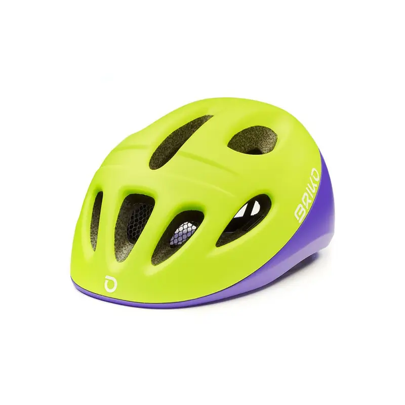 Casco Bici Fury Giallo Viola Bambino S/M