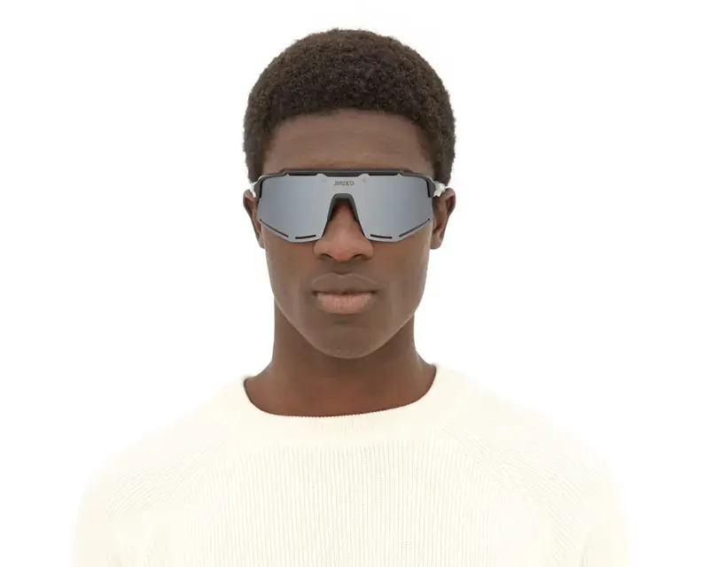 Briko Unisex 1G5 Komi Black a01 Occhiali da sole Nylon Nero Grigio Geometrica Normale miniatura 2