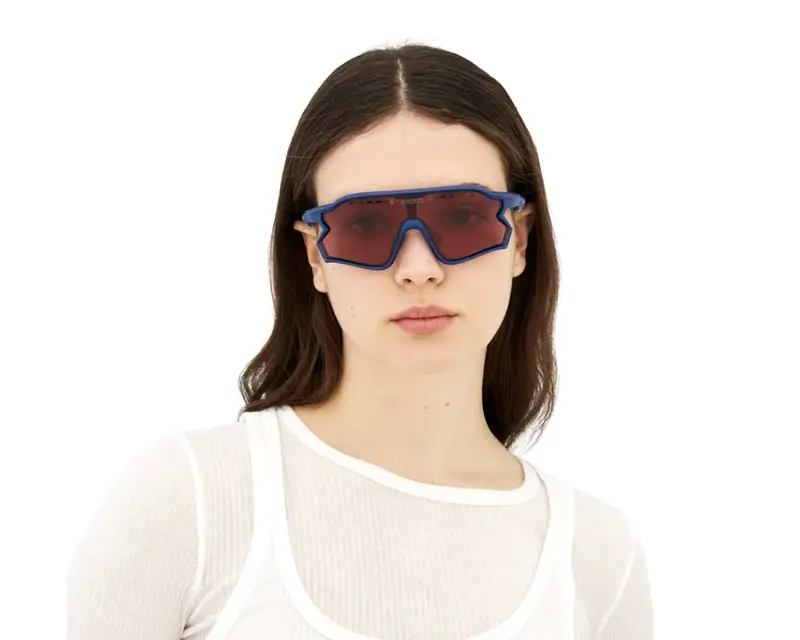 Briko Unisex 9MA Daintree Blue smalt A05 Occhiali da sole Nylon Blu Rosso Geometrica Normale miniatura 2