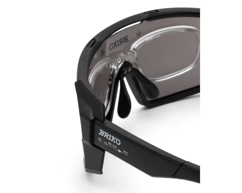 Briko Unisex A7I Load Modular Black A0G Occhiali da sole Plastica Nero Grigio Maschera Normale Specchiato miniatura 2