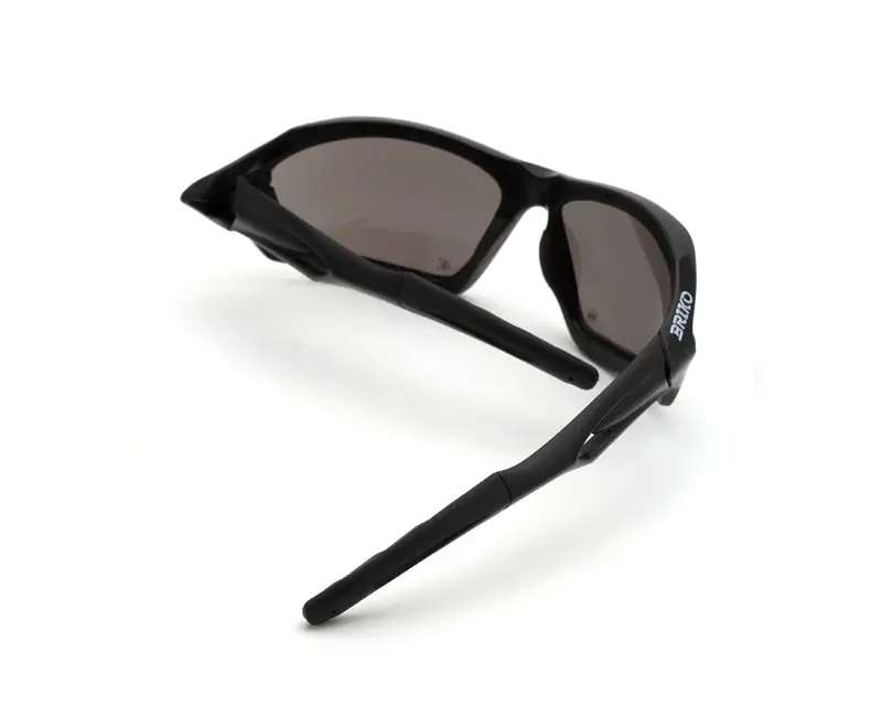 Briko Unisex PNB Vin Black A0G Occhiali da sole Plastica Nero Nero Avvolgente Normale miniatura 2