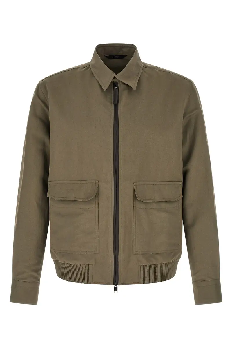 Blouson Lino Cotone Verde