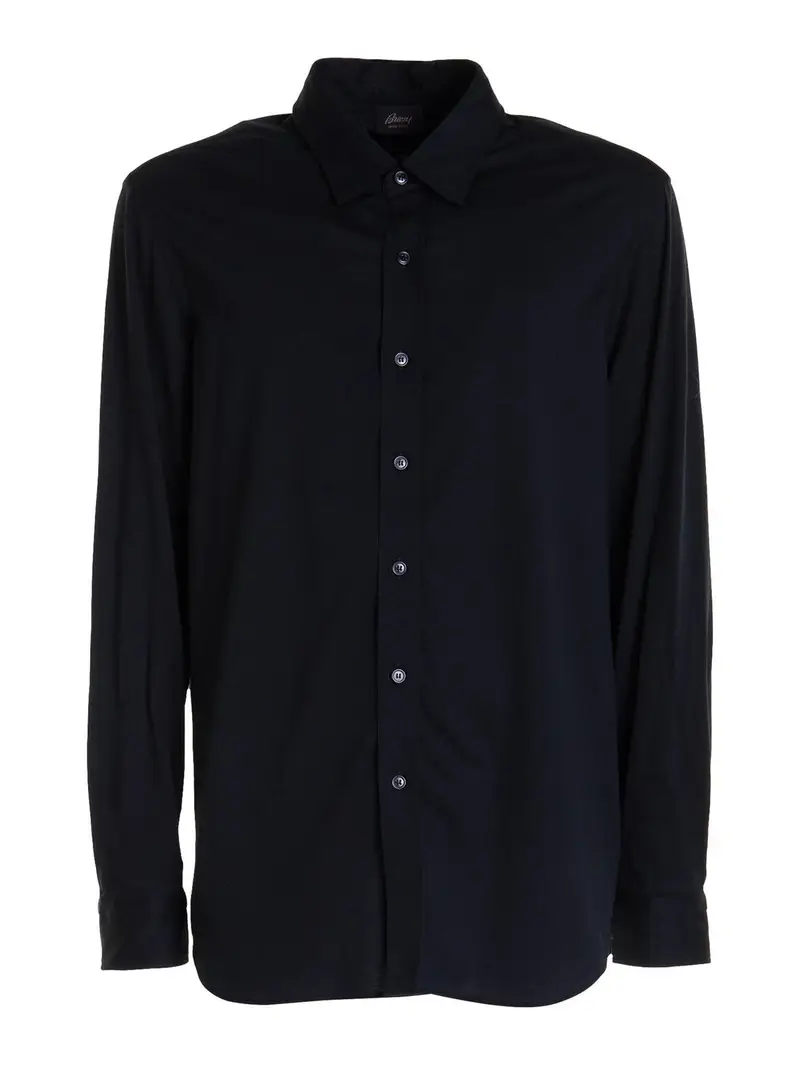 Camicia classica a maniche lunghe Nero