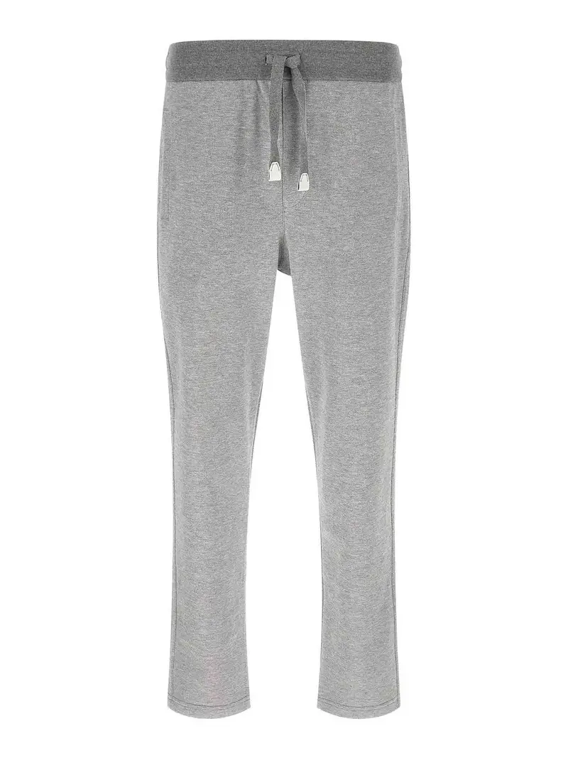 Joggers in cotone piquÃ© Grigio