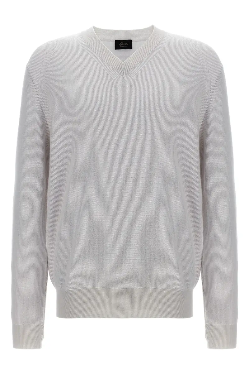 Maglione Scollo A V Bianco