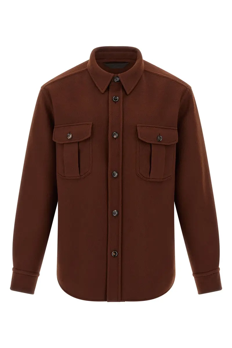 Overshirt 'Vagabond' Marrone