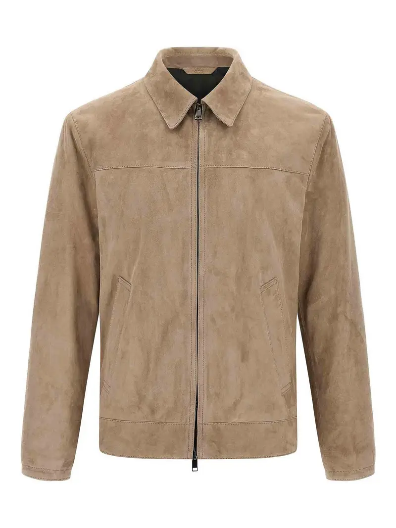 Suede Blouson Beige