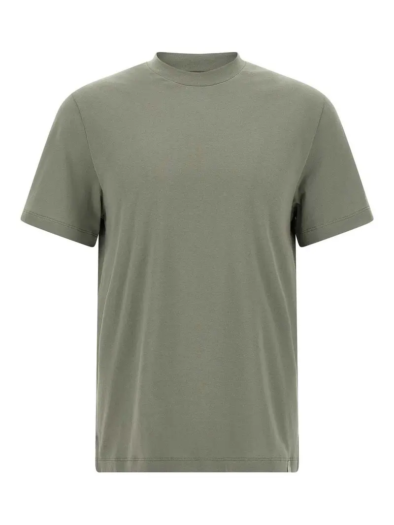 T-shirt in cotone carbonato Verde