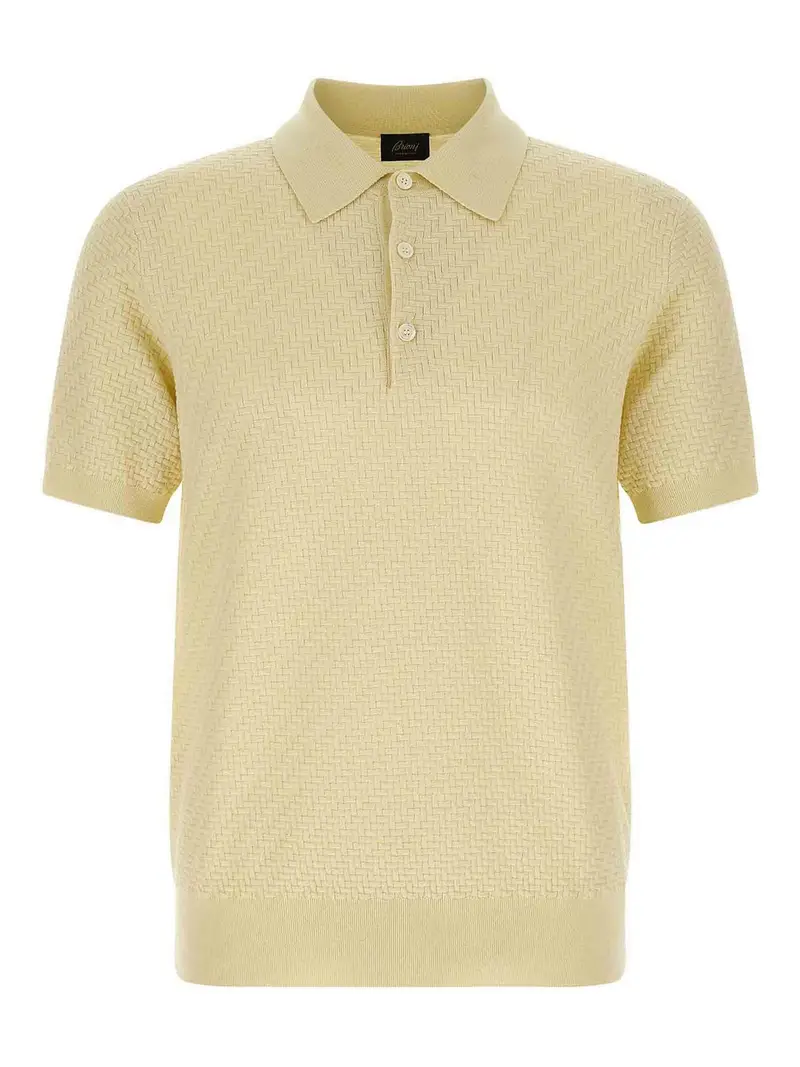 Trama di polo di tessitura Giallo