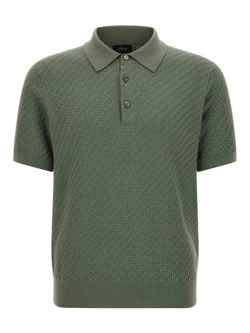 Trama di polo di tessitura Verde
