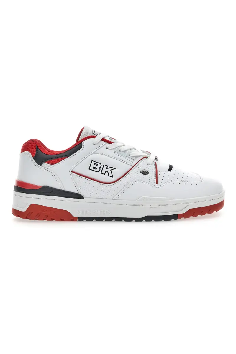 Sneakers British Knights Vendon Bianche e Rosse [BIANCO