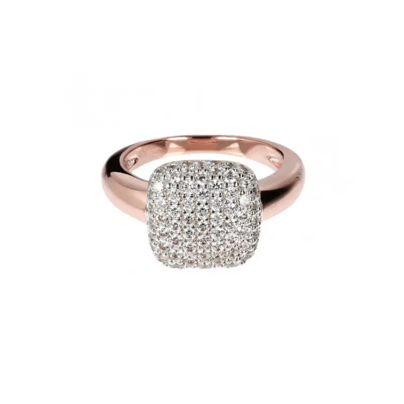 Anello Con Pavè - Eleganza Brillante - Bronzallure miniatura 2