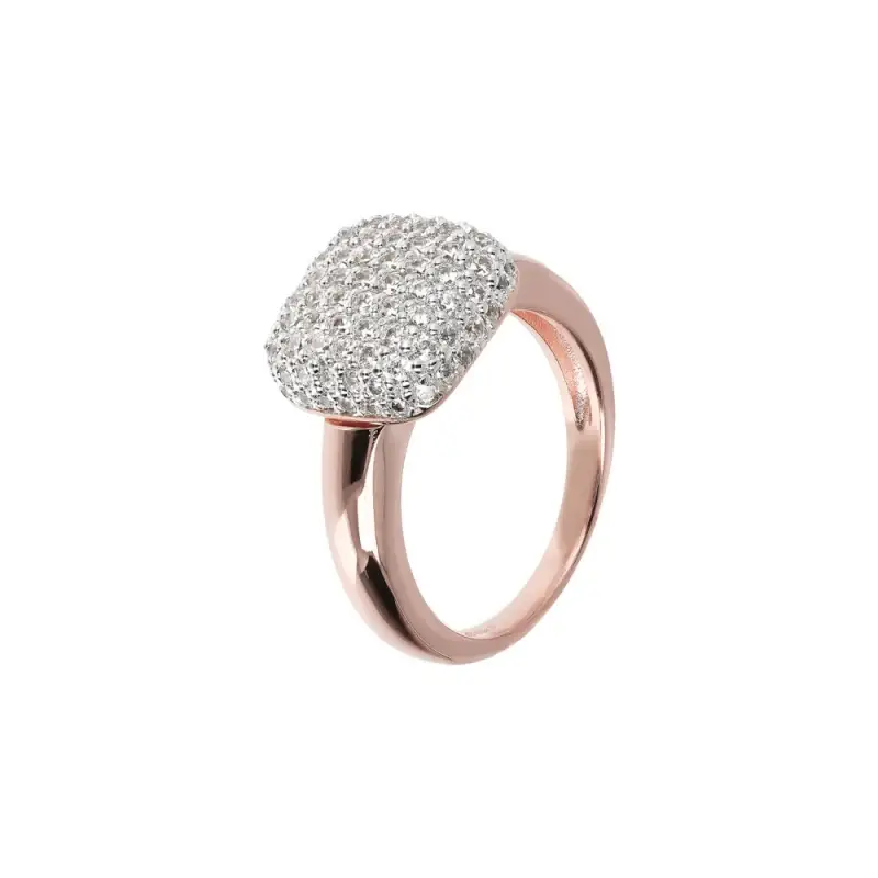 Anello Con Pavè - Eleganza Brillante - Bronzallure